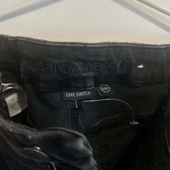 American Eagle Luxe Stretch Black Skinny Jeans – Size 8 Regular - Picture 2 of 3